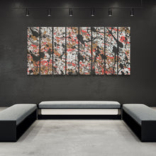 Load image into Gallery viewer, Abstract Pollock Pink and Gold Cinema